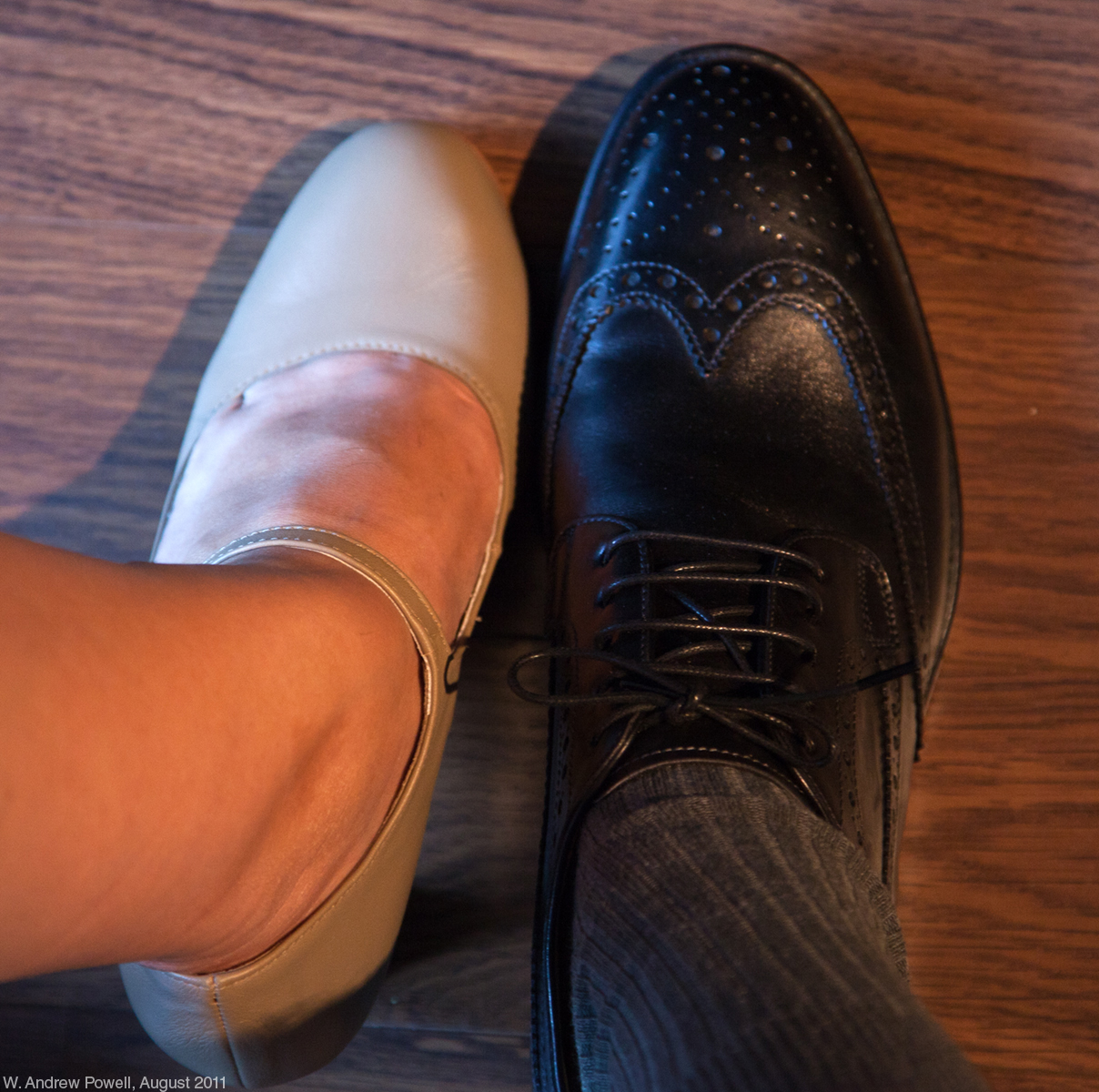 First snapshot - our wedding shoes